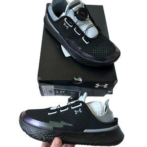 NEW Under Armour UA GS Slipspeed Trainer ZAP Black YOUTH 3.5Y 3028567-001